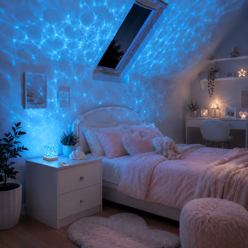 16-Color Water Ripple Ambient Night Light