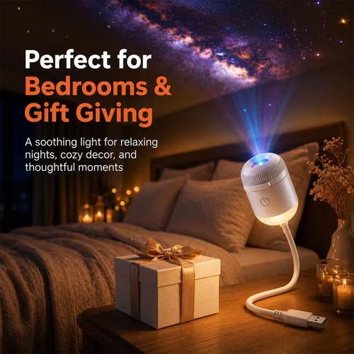 HD Smart 5D Holographic Night Light Projecto