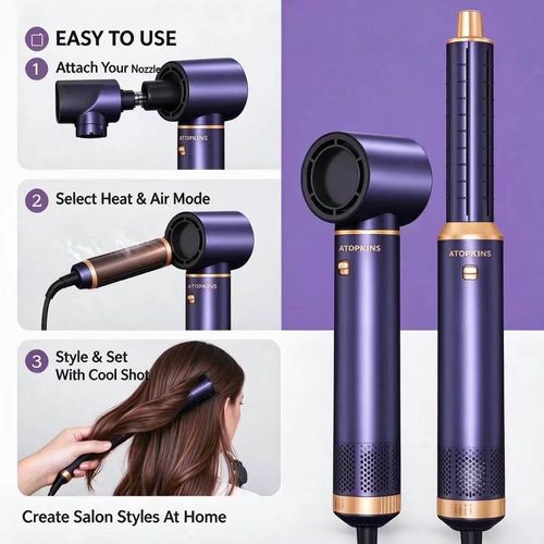 5-In-1 Hot Air Styler Hair Dryer Brush Combinati