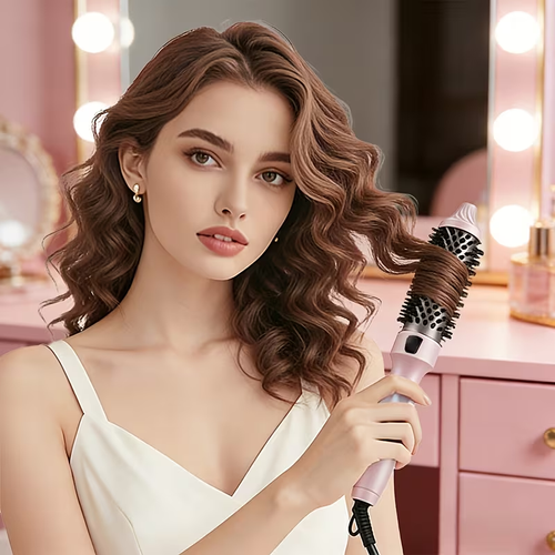 Thermal Air Brush, Straight & Curling 2-in-1