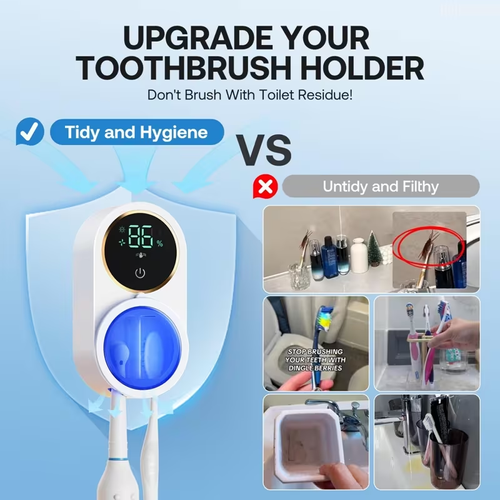 Toothbrush Holder And Cleaner Razor Holder