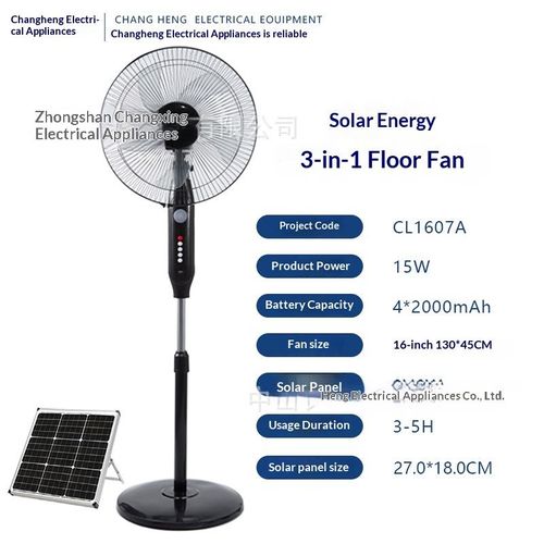 Solar-powered fan