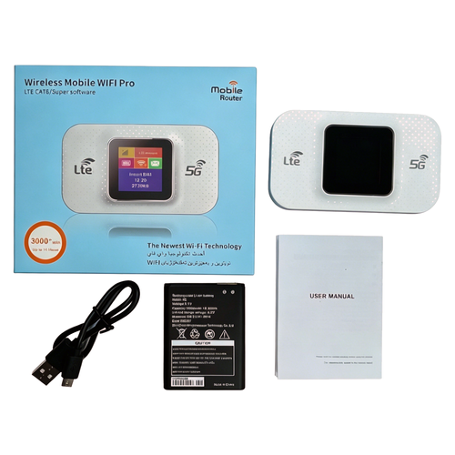 4G Portable MIFI M9S MF68E Wireless Router E5783 Color Screen Mobile WiFi 68E D921 D6 3000mAh