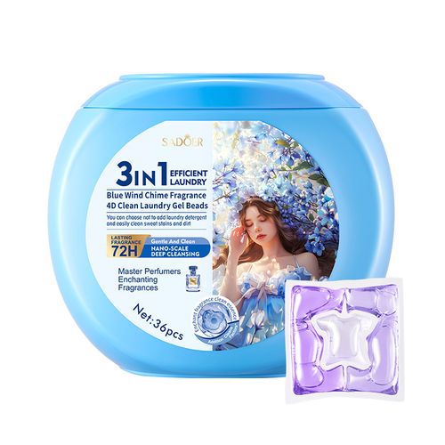 🌸Premium Scented Laundry Detergent Capsules - Freesia Blossom | Camellia Flower | Bluebell Breeze (36 Pods)🌺Long-lasting Fresh Scent | Easy & Powerful Clean