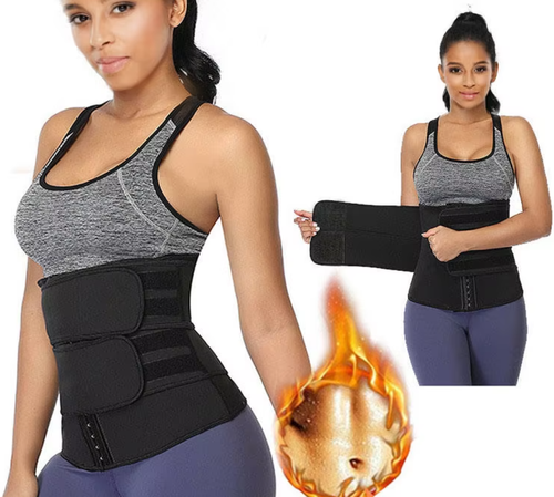 Double strap waist trimmer belt, Adjustable Waist Slimming Trimmer