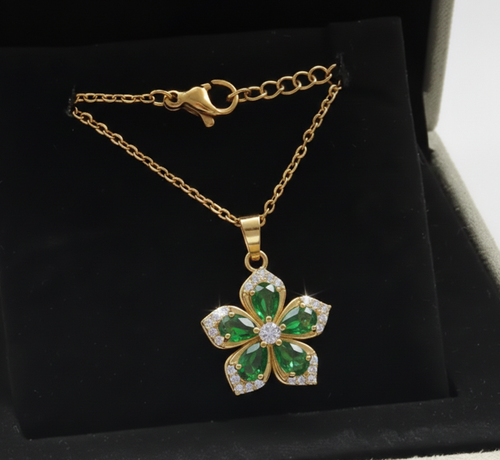 「Spinning Petal Necklace – 4 Vibrant Hues, Gentle Sparkle for Every Moment💎」