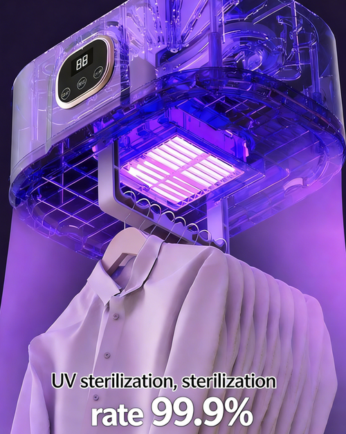 🔥 720° Hot Air Circulation Clothes Dryer - Fast Drying for 10 Garments, UV Sterilization, No Installation Needed, Foldable & Space-Saving Portable Laundry Dryer.Tackle damp, rainy days with ease!