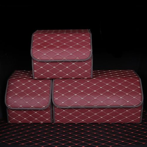 📦 Leather Foldable Car Trunk Organizer, Multiple Colors & Sizes, Instantly Tidy, Premium Quality!