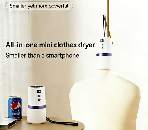 🔥 720° Hot Air Circulation Clothes Dryer - Fast Drying for 10 Garments, UV Sterilization, No Installation Needed, Foldable & Space-Saving Portable Laundry Dryer.Tackle damp, rainy days with ease!