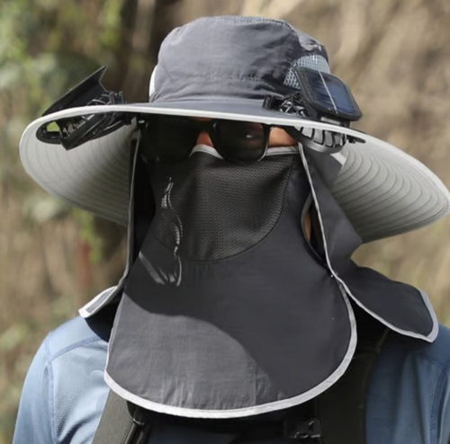 🔥Free Shipping🔥Outdoor Wide Brim Sun Hat With Solar Fan