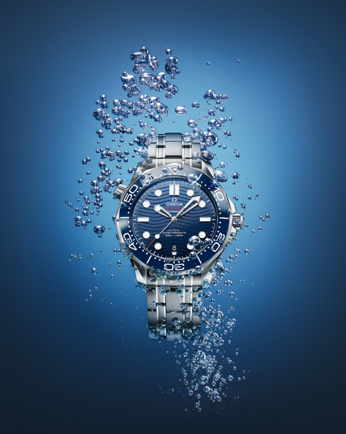 Seamaster Diver 300M, 42 mm, steel on steel, bule dial