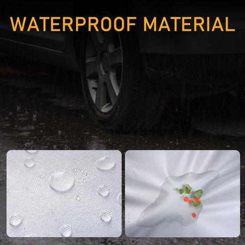 Multi-color All Weather Car Cover with Reflective Stripes, Full Car Exterior Cover, Winter Rain and Sun Protection for Sedans and SUVs