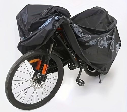 Bicycle & Motorcycle Dual Layer Protective Cover, All-Weather Outdoor Protector (Prevents the Sun) – Waterproof, Dust-Resistant Cover, Doubles as Motorcycle Cover