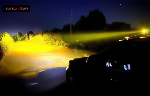 💡2-Pack Mini LED Driving Lamps with Switch, Dual Color High Brightness Spotlight for Motorcycles & Automobiles