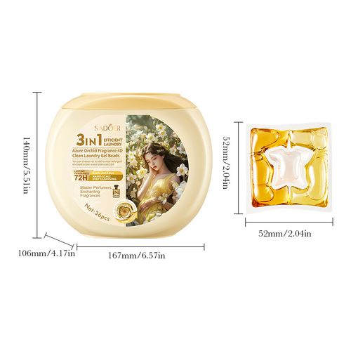 🌸Premium Scented Laundry Detergent Capsules - Freesia Blossom | Camellia Flower | Bluebell Breeze (36 Pods)🌺Long-lasting Fresh Scent | Easy & Powerful Clean