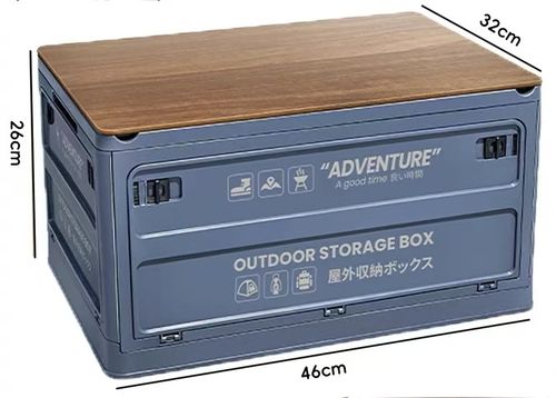 50L Multi-Function Foldable Box—Camping & Car Storage All In One!