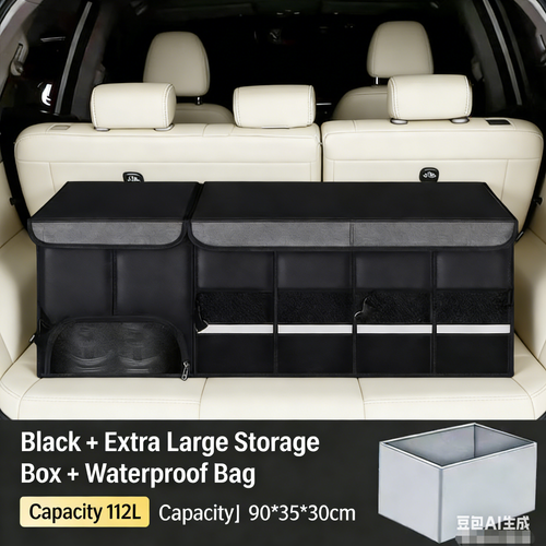 50-112L Multi-Size & Material Foldable Car Trunk Organizer – Instantly Tidy Your Car, Limited Stock!
