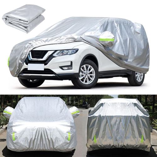 Multi-color All Weather Car Cover with Reflective Stripes, Full Car Exterior Cover, Winter Rain and Sun Protection for Sedans and SUVs