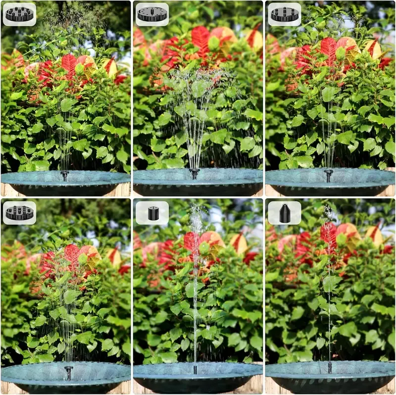 ☀️⛲Solar Powered Floating Water Fountain Pump with 6 Nozzles.(Sold out, restocking in progress.)