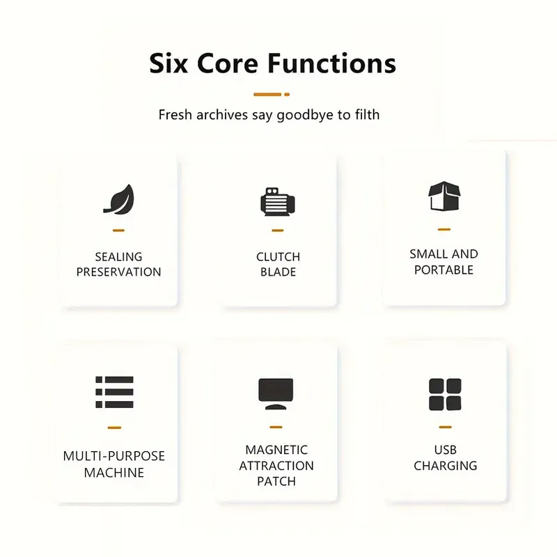 🧲 Magnetic Mini Bag Sealer - Tight Seal, Space-Saving, Black & White Options
