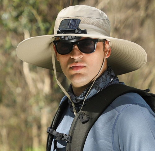 🔥Free Shipping🔥Outdoor Wide Brim Sun Hat With Solar Fan