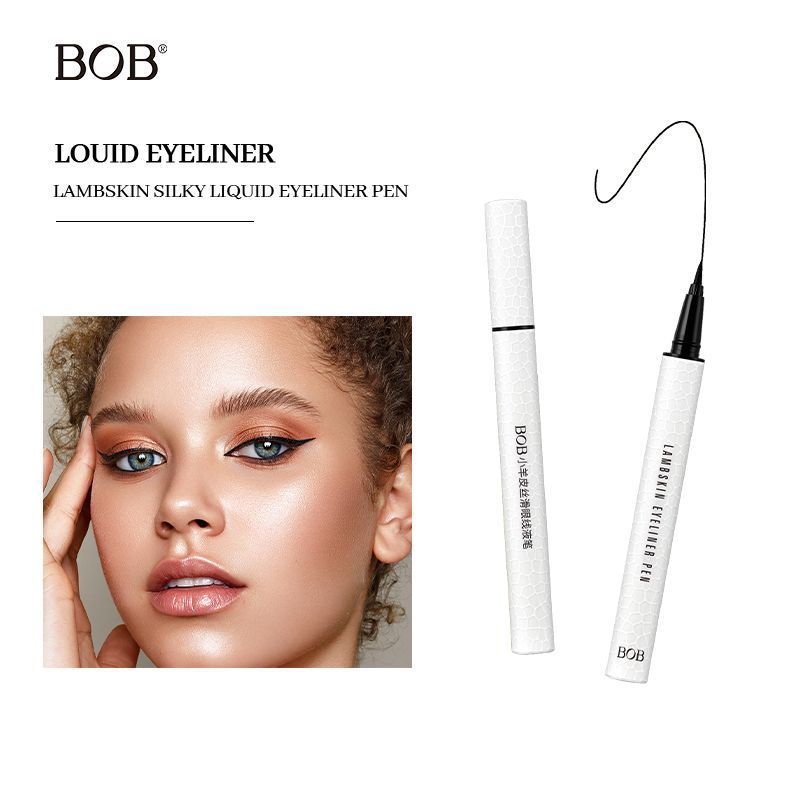 Bob silky eyeliner is waterproof, does not smudge or come off, is very fine and quick-drying
