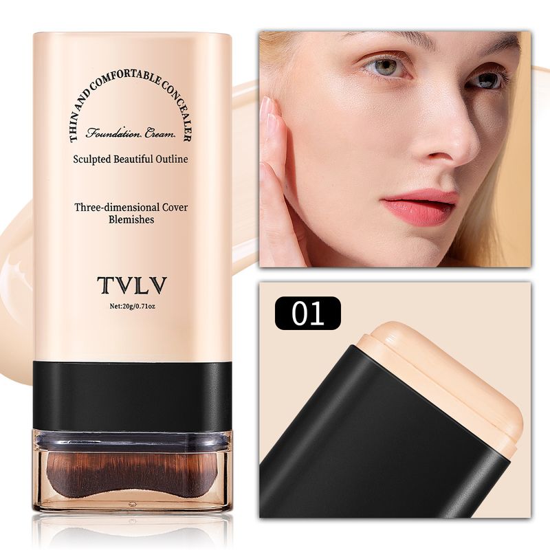 Eraser Foundation Stick 20g with Brush Double End Concealer