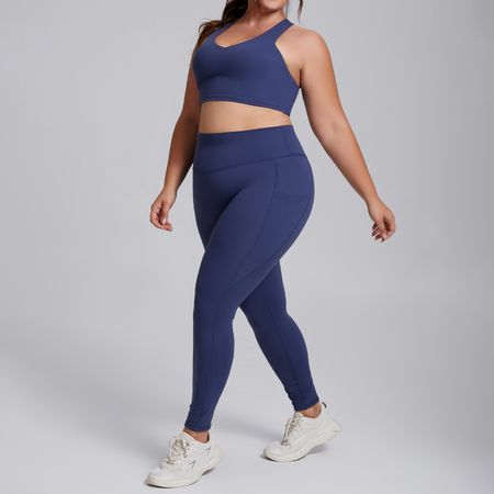Plus size yoga outfit set