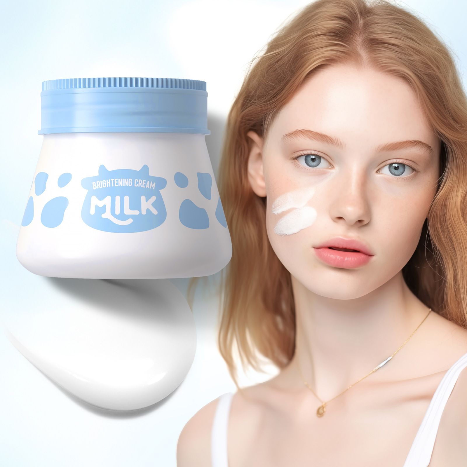 Milk Bare Face Brightening Cream 55g Lazy Cream Nude Makeup Skincare Product