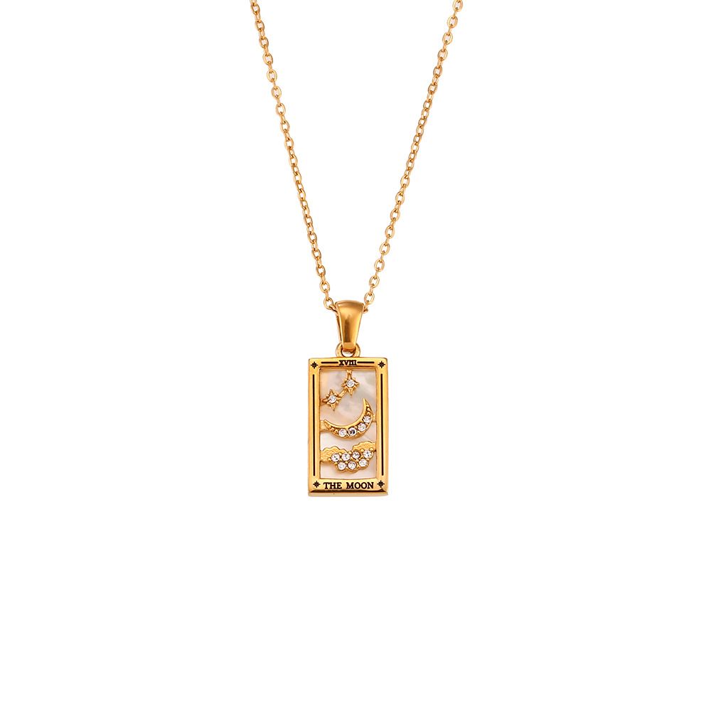 pendant twisted chain Sun+Stars+Moon