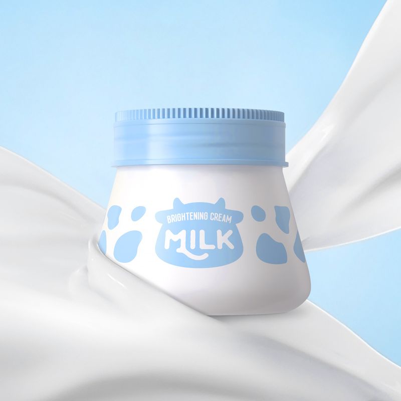 Milk Bare Face Brightening Cream 55g Lazy Cream Nude Makeup Skincare Product