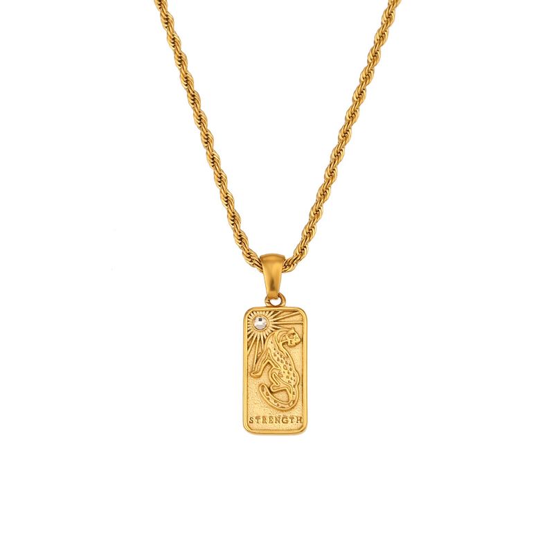 Necklace pendant Tarot card Strength+Lover+Sun+Stars+Moon
