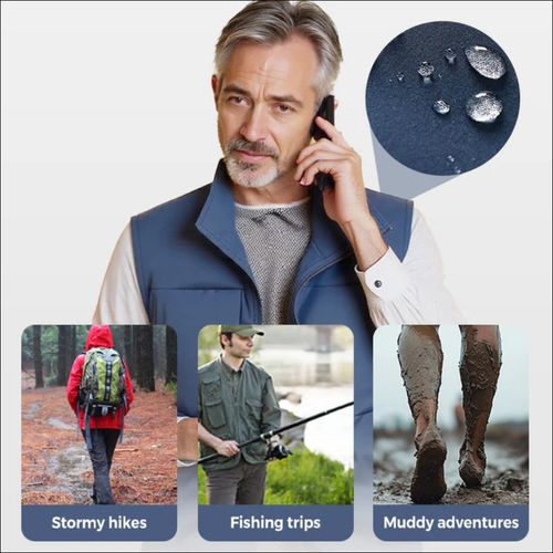 💥Gilet utilitaire d'extérieur imperméable pour homme