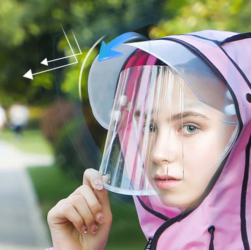 🌧️🥼 Imperméable réutilisable avec capuche (modèle adulte)