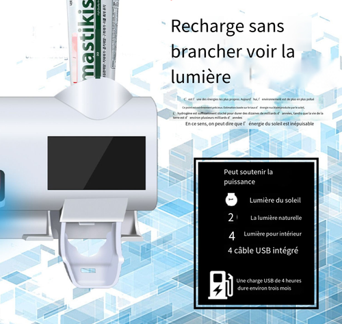 🦷Porte-brosse à dents intelligent stérilisant UV🪥