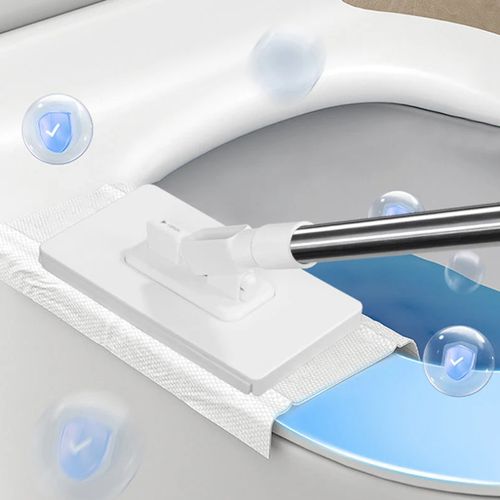 🔥 Balai à poussière jetable avec 4 chiffons réutilisables