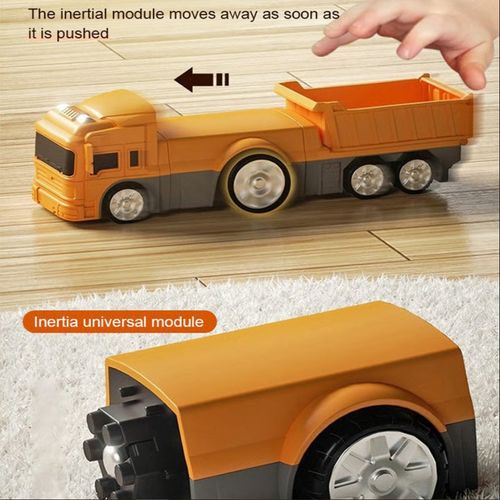 🎁🔥Jouets assemblés de voiture d'ingénierie à transformation magnétique