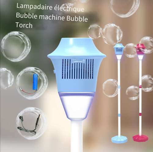 Machine à bulles musicales avec éclairage public