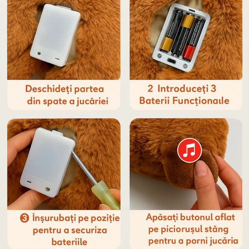 Peluche Capybara, jouet interactif avec effet respiration pendant le sommeil