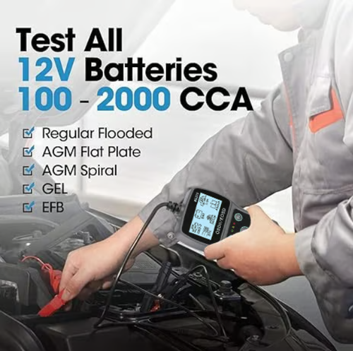 Testeur de batterie de voiture BT100, testeur de charge 12 V