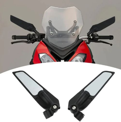 1 paire de rétroviseurs de moto rotatifs et réglables