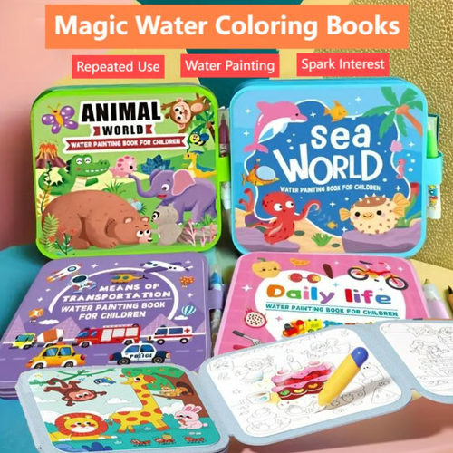 🎨Livres de coloriage à l'eau magiques pour les tout-petits