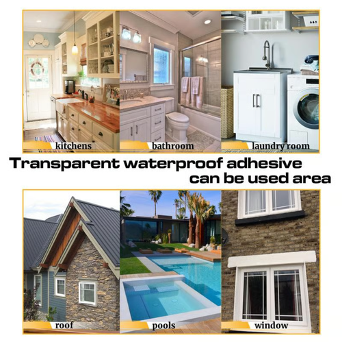 Invisible waterproofing agent, transparent waterproof sealant