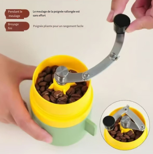 🎉Cafetière portable de voyage avec moulin manuel☕