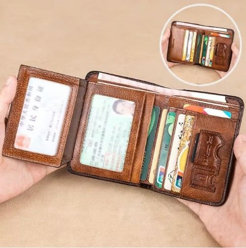 💰Portefeuille multifonctionnel en cuir véritable, bloquant les RFID, imperméable et durable🎁