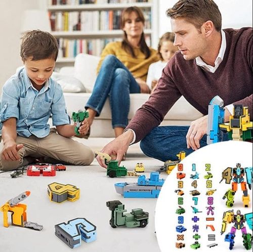🤖🔥Vente chaude 2025🔥Robot de transformation de nombres de déformation de jouet amusant et éducatif - Cool et intelligent !🤖