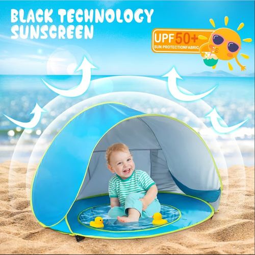Tente de plage portable résistante aux UV pour bébé