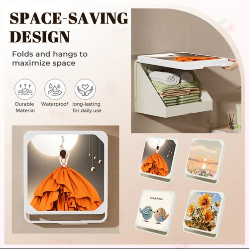 🔥Boîte de rangement pliable et suspendue étanche pour salle de bain