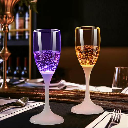 ✨Verre à champagne lumineux🥂(6 coupes)