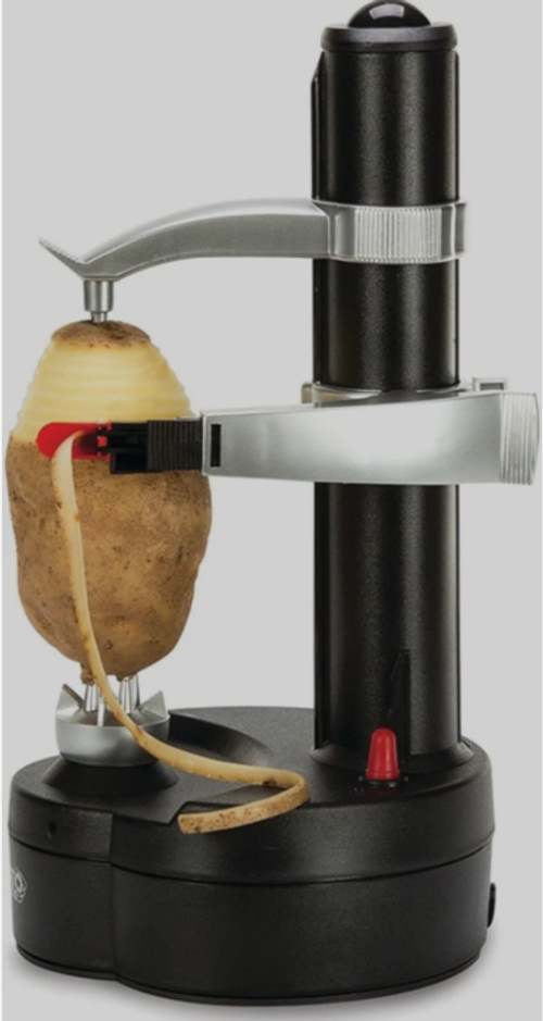 Éplucheur électrique - 2 lames de rechange - Sûr et facile à utiliser - Épluche facilement les légumes et les fruits